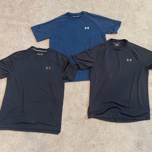 Lot of 3 Men’s Medium Under Armour Shirts Quick Dry Material